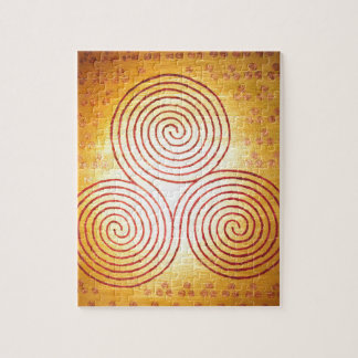 Triple Spiral Labyrinth Jigsaw Puzzle