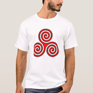 triple spiral symbol goddess newgrange, ireland T-Shirt
