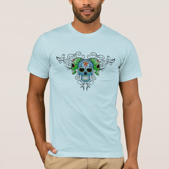 Triple Sugar Skulls T-Shirt (Front)