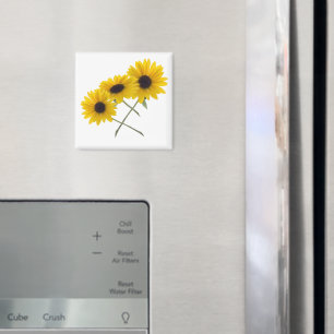 Triple Sunflower Magnet