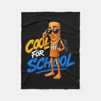 Triple T Tung Sahur Back To School Meme Kids Funny Fleece Blanket