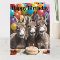 Triple the Joy:  Donkey Triplets' Birthday Bash