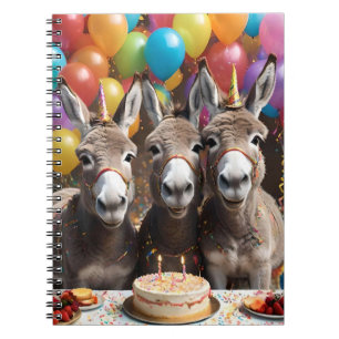 Triple the Joy:  Donkey Triplets' Birthday Bash Notebook