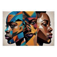 Triple Threat African American Black Woman Art