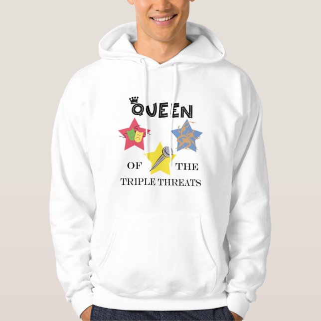 Triple Threat Queen Lite Hoodie (Front)