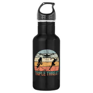 Triple Threat - Triathlon Athlete 532 Ml Water Bottle