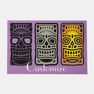 Triple Tiki Sculptures Thunder_Cove   Doormat