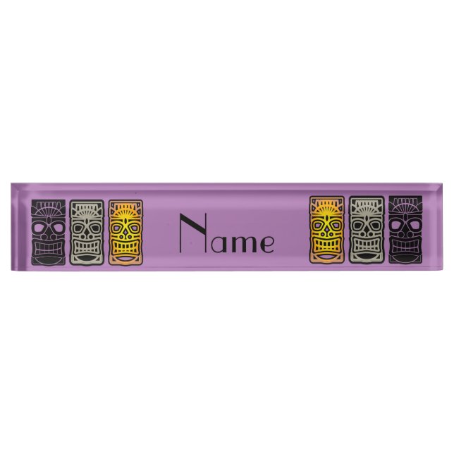 Triple Tiki Sculptures Thunder_Cove   Nameplate (Front)