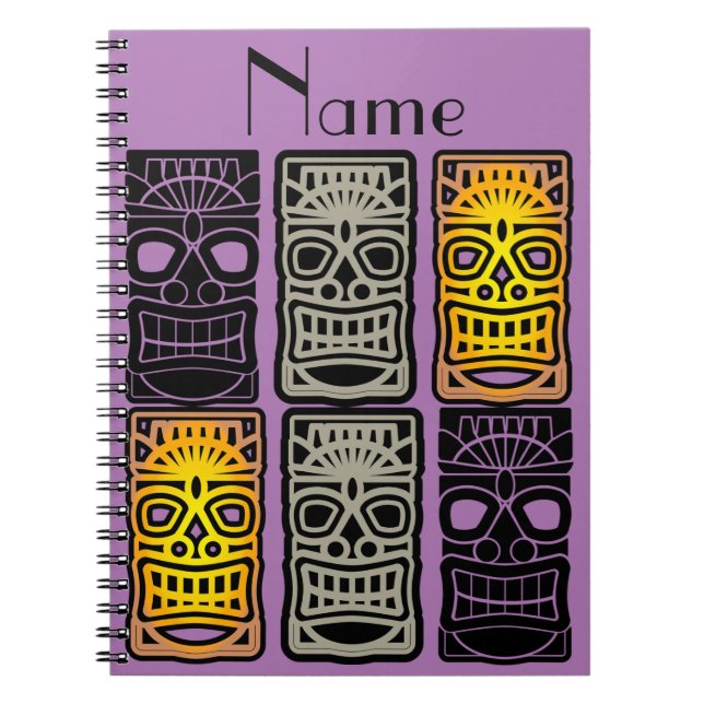 Triple Tiki Sculptures Thunder_Cove Notebook (Front)