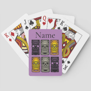 Triple Tiki Sculptures Thunder_Cove Playing Cards
