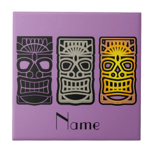 Triple Tiki Sculptures Thunder_Cove Tile