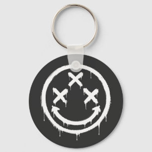 Triple X-Eyed Graffiti Smile Key Ring