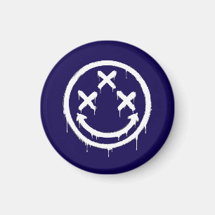 Triple X-Eyed Graffiti Smile Magnet