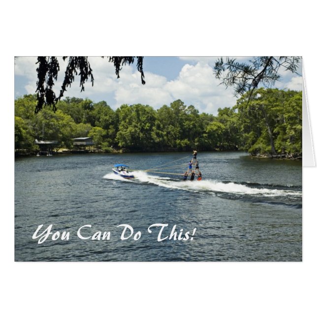 Tripledecker Waterskiers Card (Front Horizontal)