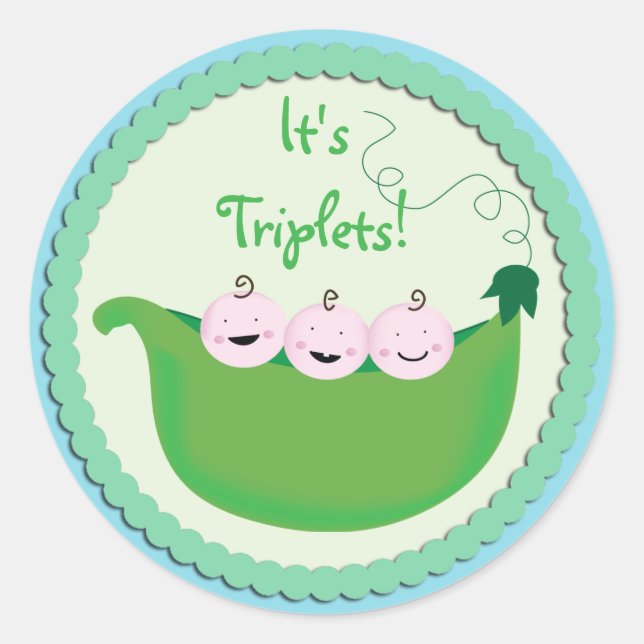 Triplet Cupcake Toppers & Stickers (Front)