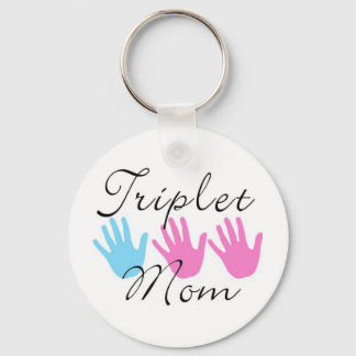 triplet mum key chain