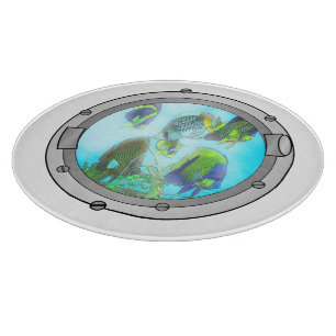 Triplet Portholes Cutting Board