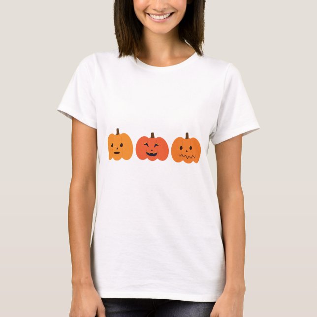 Triplet Pumpkin T-Shirt (Front)
