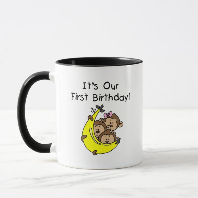 Triplets 1st - Two Boys, One Girl Mug (Left)