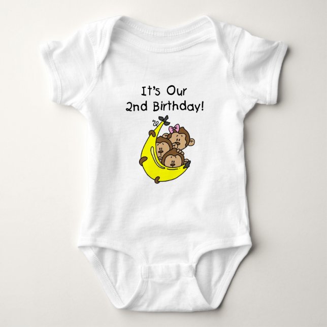 Triplets 2nd - Two Boys/ One Girl Tshirts (Front)