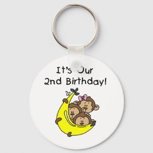 Triplets 2nd - Two Boys/ One Girl Tshirts Key Ring