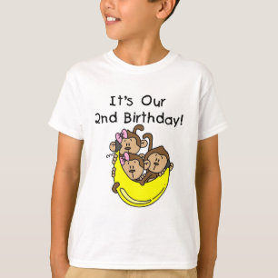 Triplets 2nd - Two Girls and a Boy T-Shirt