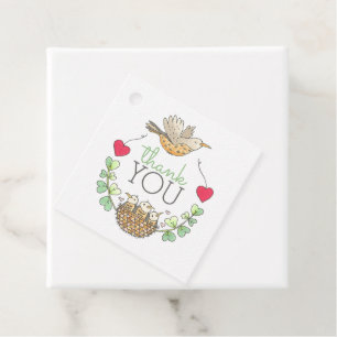 Triplets Baby Shower Thank You Favour Tags