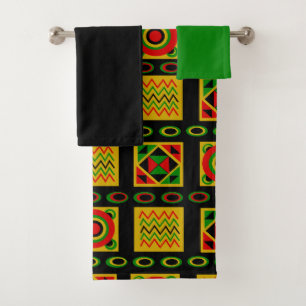 Triplets bath towel set