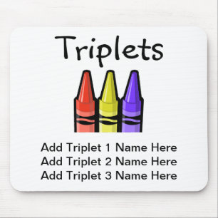 Triplets (Crayons) Mouse Pad