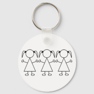Triplets Keychain - Girls