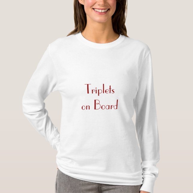 Triplets on Board tee (Front)