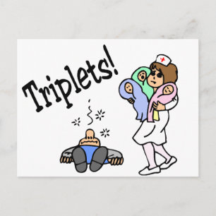 Triplets (Unisex) Postcard