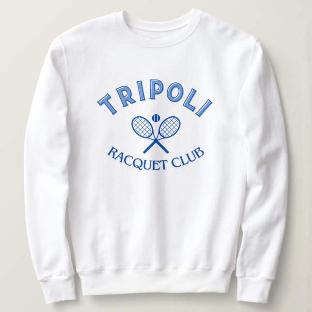 Tripoli Greece Racquet Club Sweatshirt (Design Front)