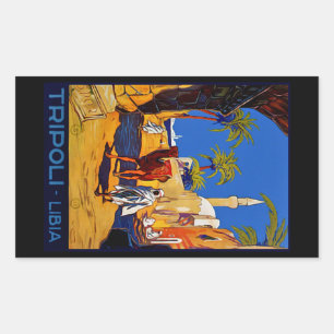Tripoli - Libia (Libya) Rectangular Sticker
