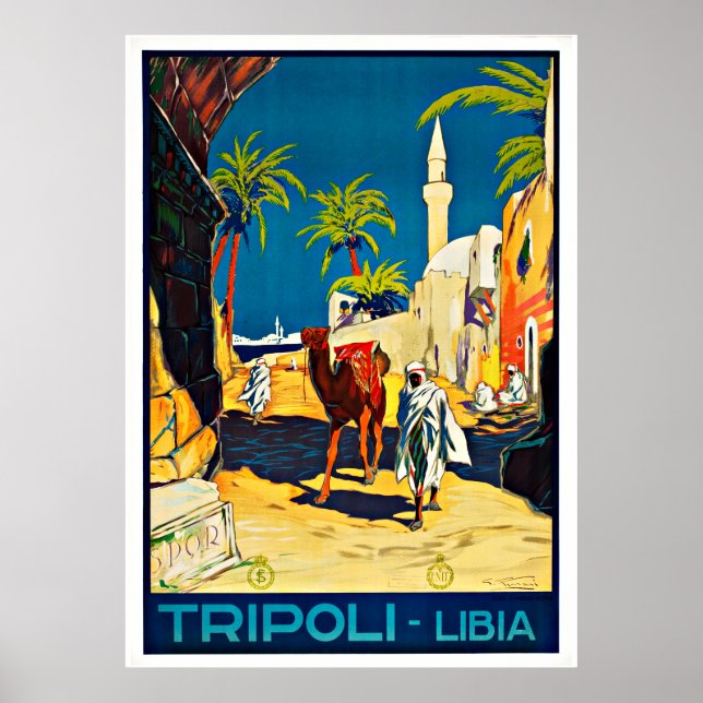 Tripoli Libia - Vintage Travel Posters (Front)