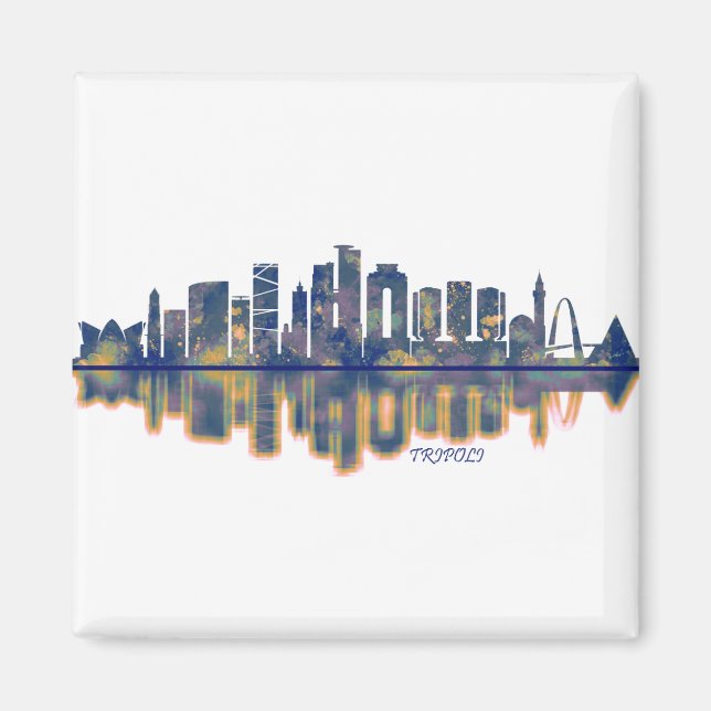 Tripoli Skyline Magnet (Front)
