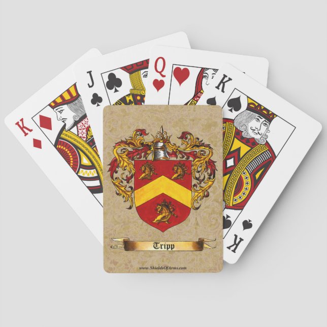 Tripp Shield of Arms Playing Cards (Back)