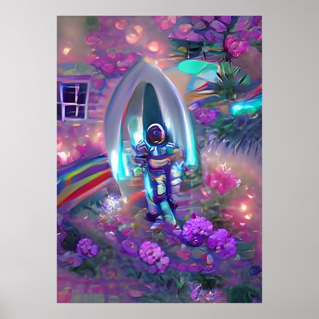 Tripping Balls Art - Astronaut Poster (Front)