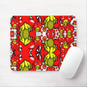 Trippy Alien Dazs yellow tooth Mouse Pad