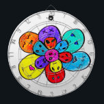 Trippy Alien Flower<br><div class="desc">Unleash your cosmic aim with this Trippy Funky Alien Heads Flower Dartboard by Flowink Designs! 🌸👽 Designed in the flow state by multidisciplinary artist Esra Günen, this psychedelic, bold piece isn’t just a game—it’s a celebration of emotional, mental, and energetic patterns, both symmetrical and asymmetrical. 🎨 Perfect for your game...</div>