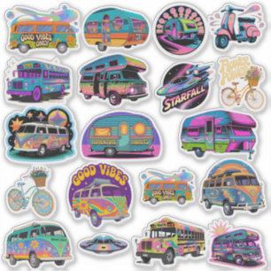 Trippy Art Custom-Cut Vinyl Sticker