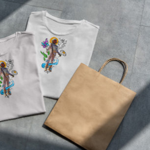 Trippy Astronaut With Drawings T-Shirt