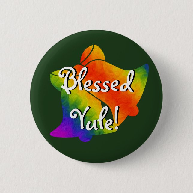 Trippy Bells 6 Cm Round Badge (Front)