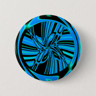 Trippy Blue Tunnel 6 Cm Round Badge