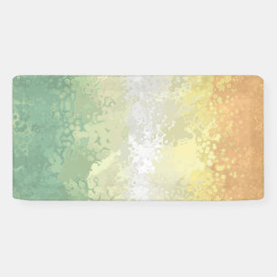 Trippy Boho Groovy Abstract Genderflor Pride Flag Banner