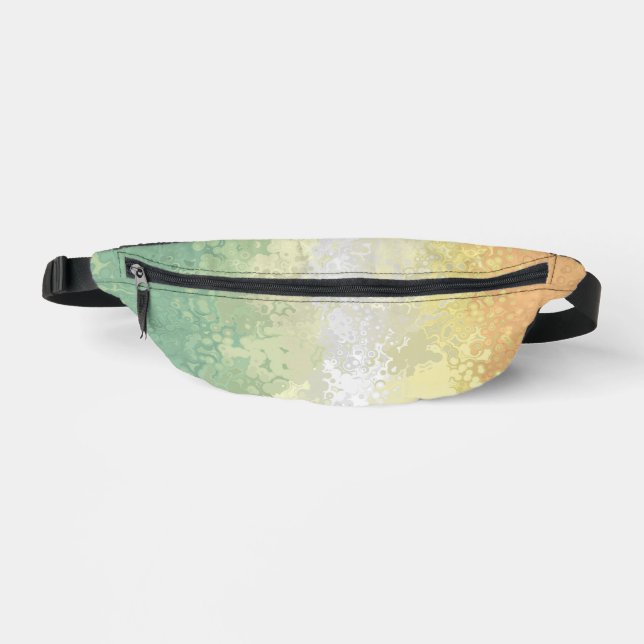 Trippy Boho Groovy Abstract Genderflor Pride Flag Bum Bags (Front)
