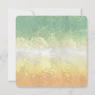 Trippy Boho Groovy Abstract Genderflor Pride Flag Holiday Card