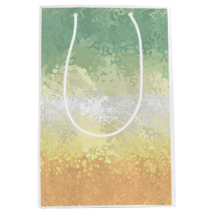 Trippy Boho Groovy Abstract Genderflor Pride Flag Medium Gift Bag