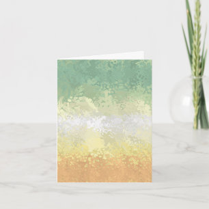 Trippy Boho Groovy Abstract Genderflor Pride Flag Thank You Card