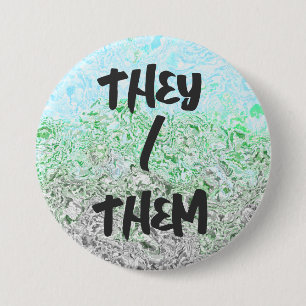 Trippy Boho Groovy Grungy Autoromantic Pride Flag 7.5 Cm Round Badge